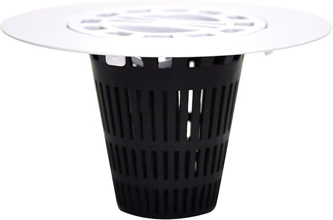 DANCO Hair Catcher for Stand-Alone Shower Drain Cover | 3-inch Shower Drain Openings | Strainer Snare | White (10533)