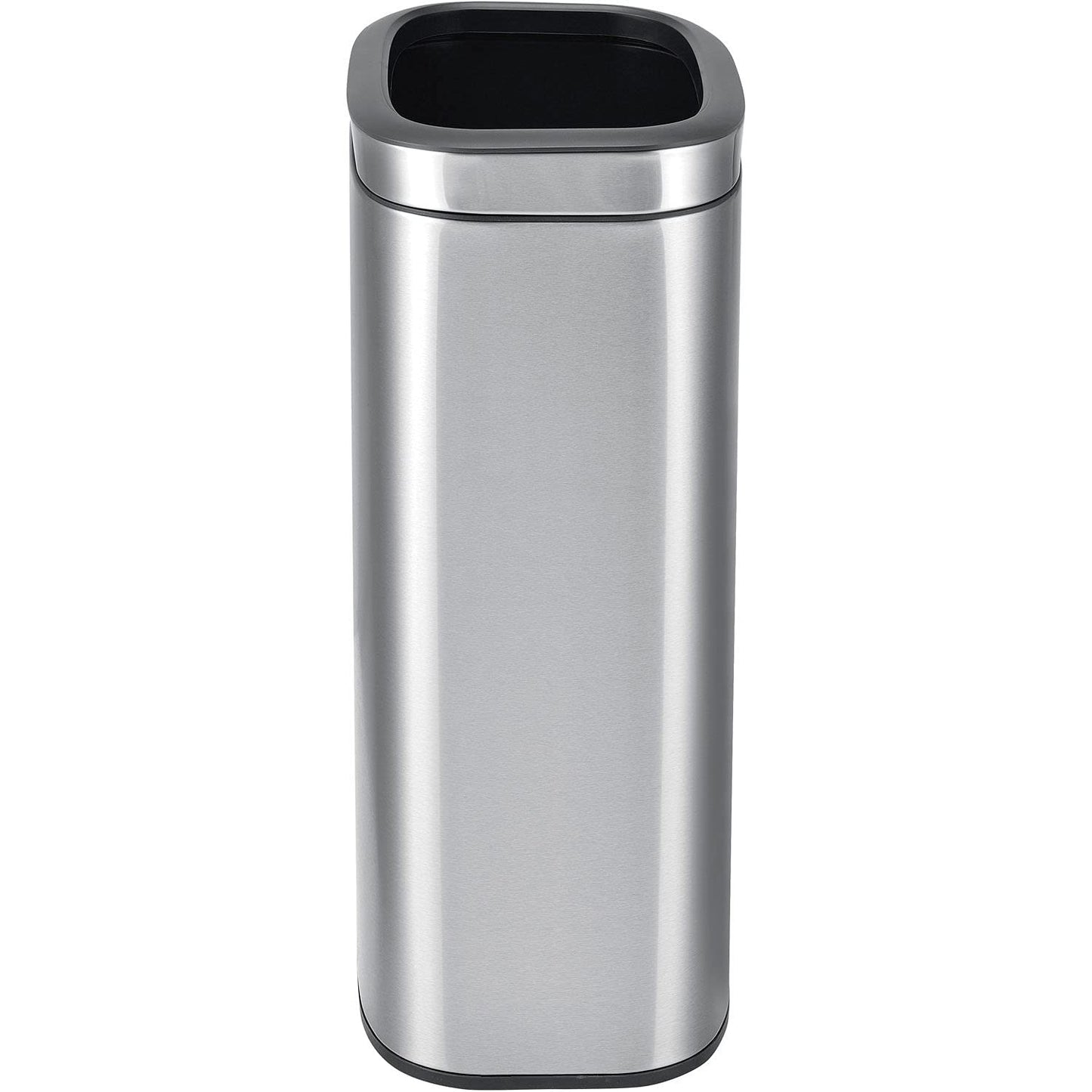 Global Industrial 10-1/2 Gallon Stainless Steel Slim Open Top Receptacle