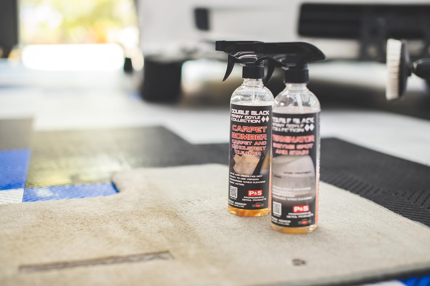 P & S PROFESSIONAL DETAIL PRODUCTS Carpet Bomber – Professional Upholstery Cleaner, Citrus-Based Formula, Removes Grease, Dirt & Odors, Highly Dilutable, Safe for Engines & Wheel Wells - 16 oz