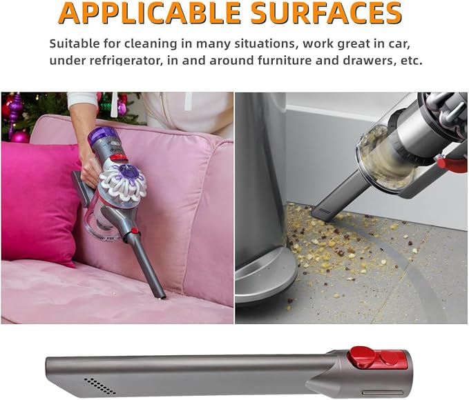 Crevice Tool for Dyson V7 V8 V10 V11 V12 V15 V15s Gen 5 Vacuum Cleaner Attachment Replacement