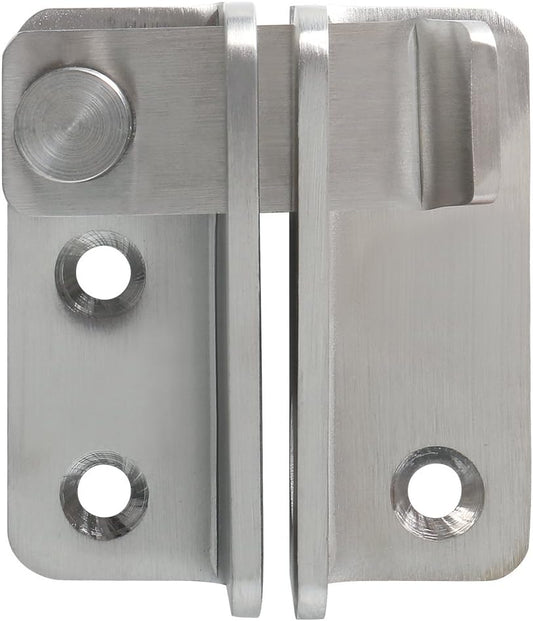 Alise Flip Latch Gate Latch,Shed Door Latch Barn Door Lock Shed Lock Shed Latch,Brushed Stainless Steel Locking Latches for Shed Barn Fence Chicken Dog Cage Window Cabinet Backyard Garage,L-Size