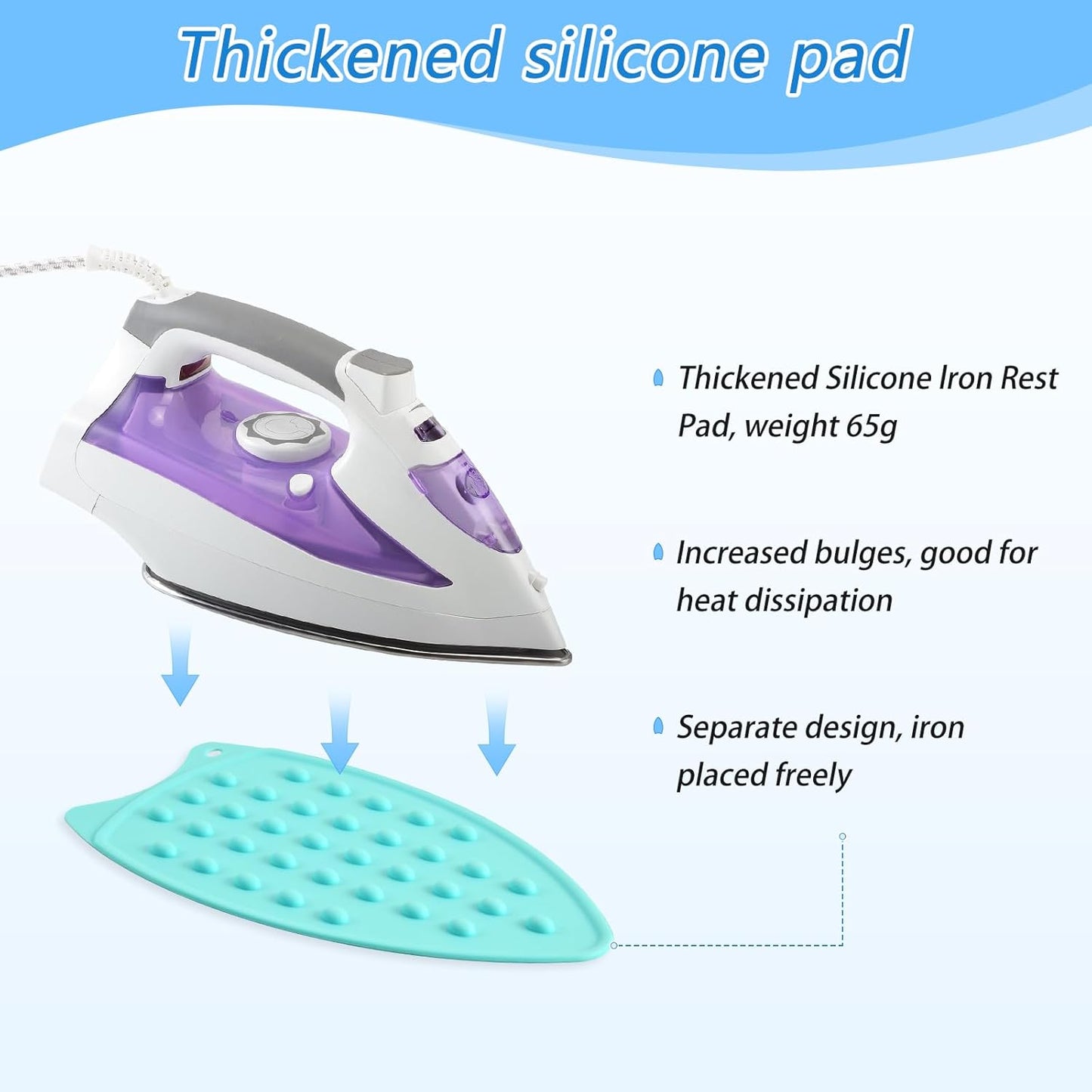 Ironing Mat Portable Ironing Pad Ironing Blanket for Table Top Heat Resistance Double-Side Using Travel Large 47.2 x 27.6 Inch Foldable Lightweight Vibrant Owls Branches Flowers Spring