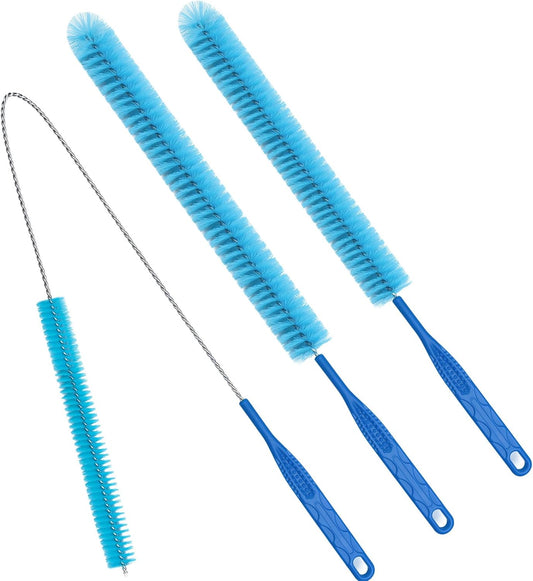 3Pack Dryer Vent Cleaner Kit, Home Improvement Essential Cleaning Tools, Up to 30 Inch Long Brush Cleaning Set，pet Hair Remover for Laundry，Drain Snake