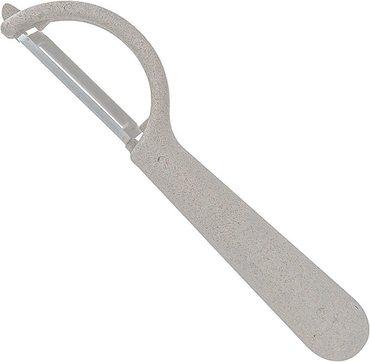 Beille Ceramic Blade Wheat Straw Vegetable Peeler Kitchen Gadgets, 6.5 Inch (Classic Peeler, Cream)