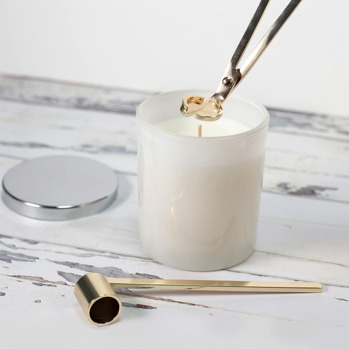 Candle Wick Trimmer and Candle Snuffer Accessory Set – Pick Your Color