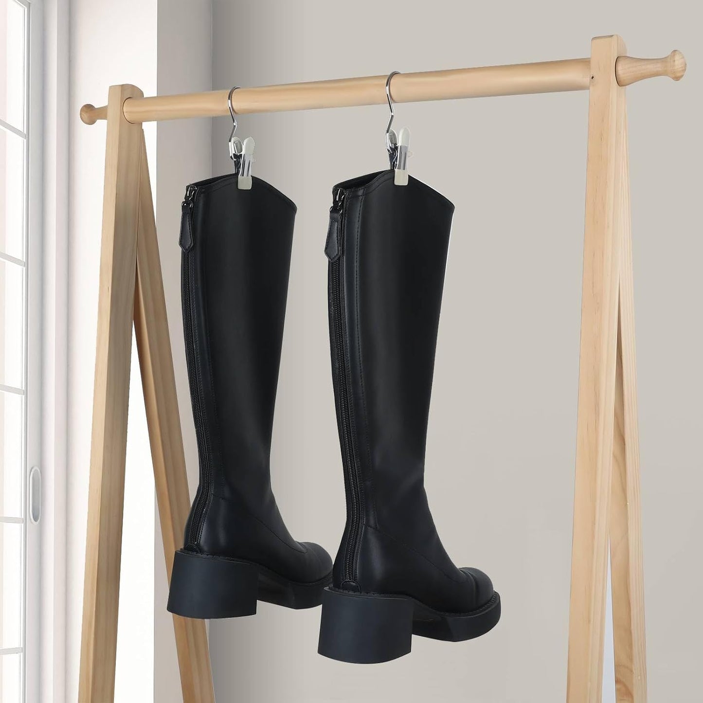 15/30Pcs Upgrade Double Head Clamp Dipped Clothespin for Laundry Hooks with Clips, Boot Holder, Hanging Clips, Portable Multifunctional Hangers Single Clip Space Saving for Jeans, Hats (30, Pink)