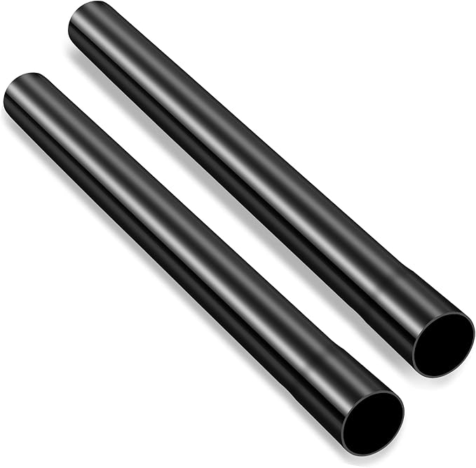 Honoson 2 Pcs 1.25 Inch Vacuum Extension Wand 32mm Black Vacuum Attachments Wand Cleaner Replacement Extension Tubes Accessories and Attachment Replacement Cleaner Pipe Tubes Extend to 14.6 Inch Long
