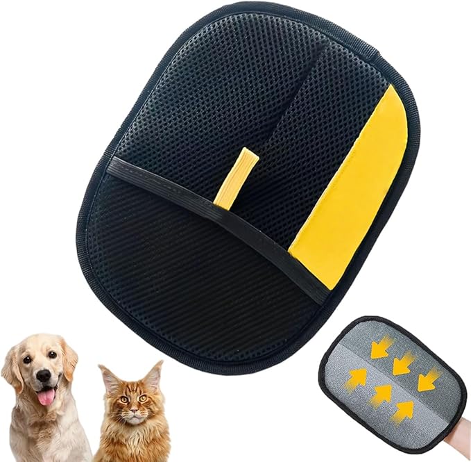 Pet Hair Remover Glove for Cats & Dogs, Pet Hair Remover Electrostatic Gloves, Reusable Double Sided Electrostatic Pet Hair Remover for Couch, Clothing, Carpet (1PCS)