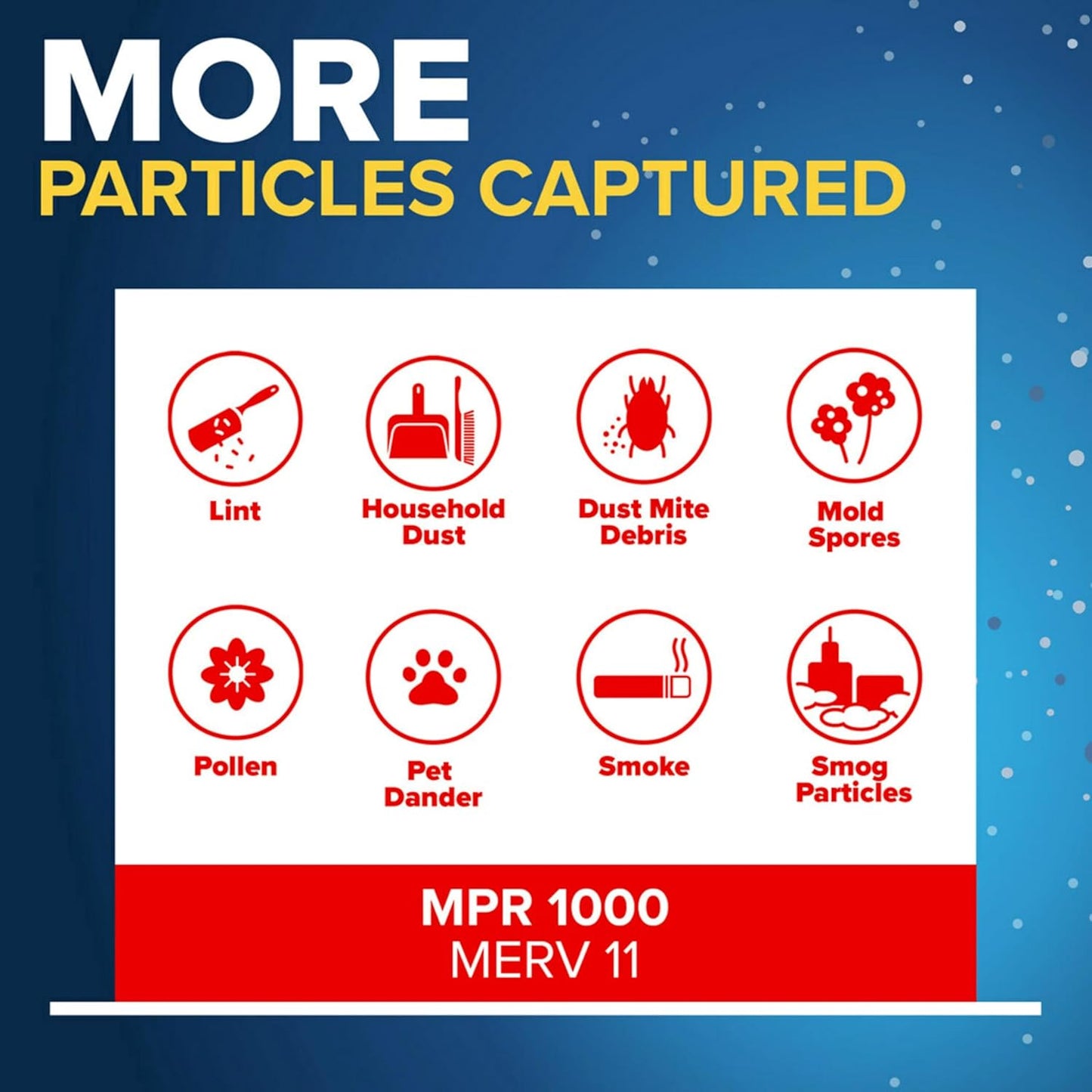Filtrete 14x25x1 AC Furnace Air Filter, MERV 11, MPR 1000, Micro Allergen Defense, 3-Month Pleated 1-Inch Electrostatic Air Cleaning Filter, 4 Pack (Actual Size 13.81 x 24.81 x 0.81 in)