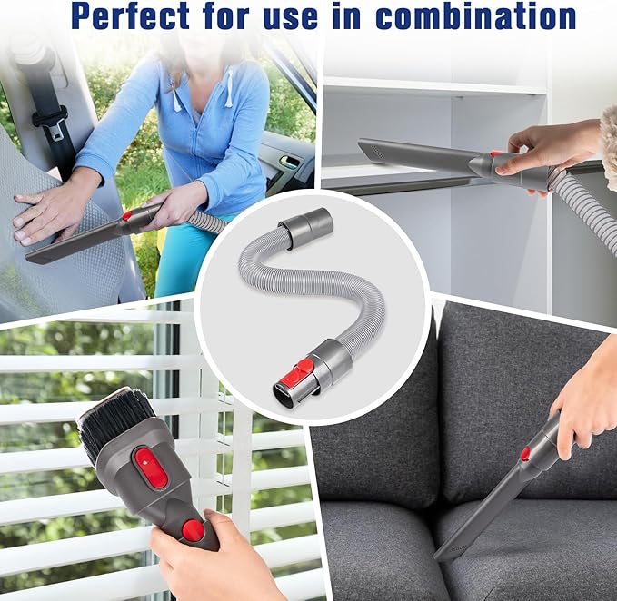 Sealegend Crevice Tool Attachment Extenion Hose Compatible with Dyson Gen 5 Gen5 V15 V12 V11 V10 V8 V7 Vacuum Cleaner Accessories Replacement Parts