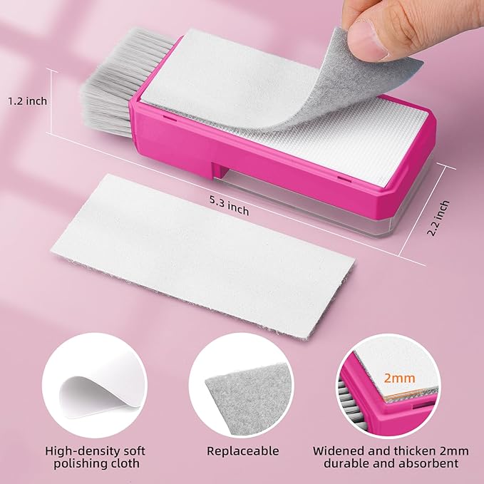 Ordilend Keyboard Cleaner Laptop Cleaning Kit, Car Accessories for Women Interior, Desk Accessories Office Supplies for Women, Patented Camera Cleaning Kits, HotPink