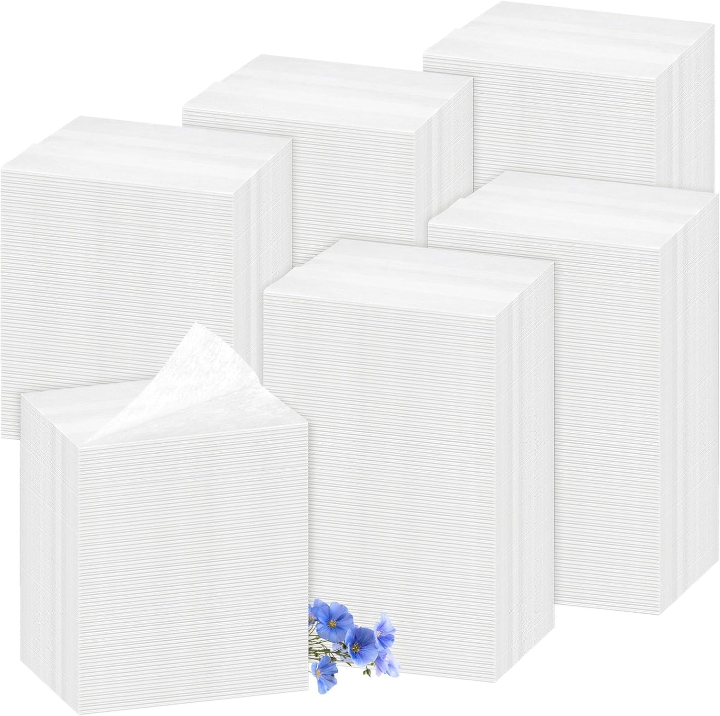 600 Count Flax Scent Dryer Sheets Fabric Softener Fresh Scent Dryer Sheets Bulk Naturally Softens and Removes Static Cling, Ideal for Large Households, Sensitive Skin
