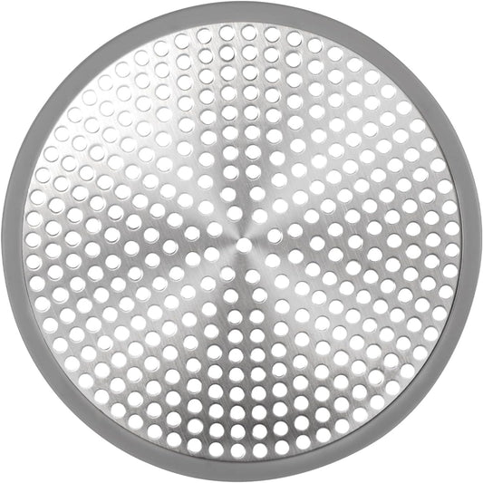 Heavy Duty Stainless Steel Drain Protector, Outside Diameter 4.75" Mesh Metal Sink Floor Drain Cover Plate, for Kitchen Sink/Bathroom Bathtub Wash Basin Floor Drain Balcony Drain Hole, Utility