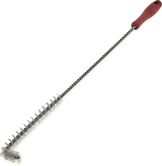 Carlisle FoodService Products 4011105 High Heat L-Tipped High Heat Fryer Brush, 23", Red (Pack of 12)