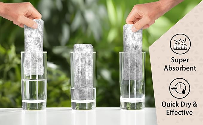 H4N Microfiber Cleaning Cloth Roll, 85 Pack Micro Fiber Wash Cloths for Car, Tear Away Towels, Ultra Absorbent Dish Rags, Non-Abrasive, Reusable and Washable Household Supplies, 11.81" x 11.81", White