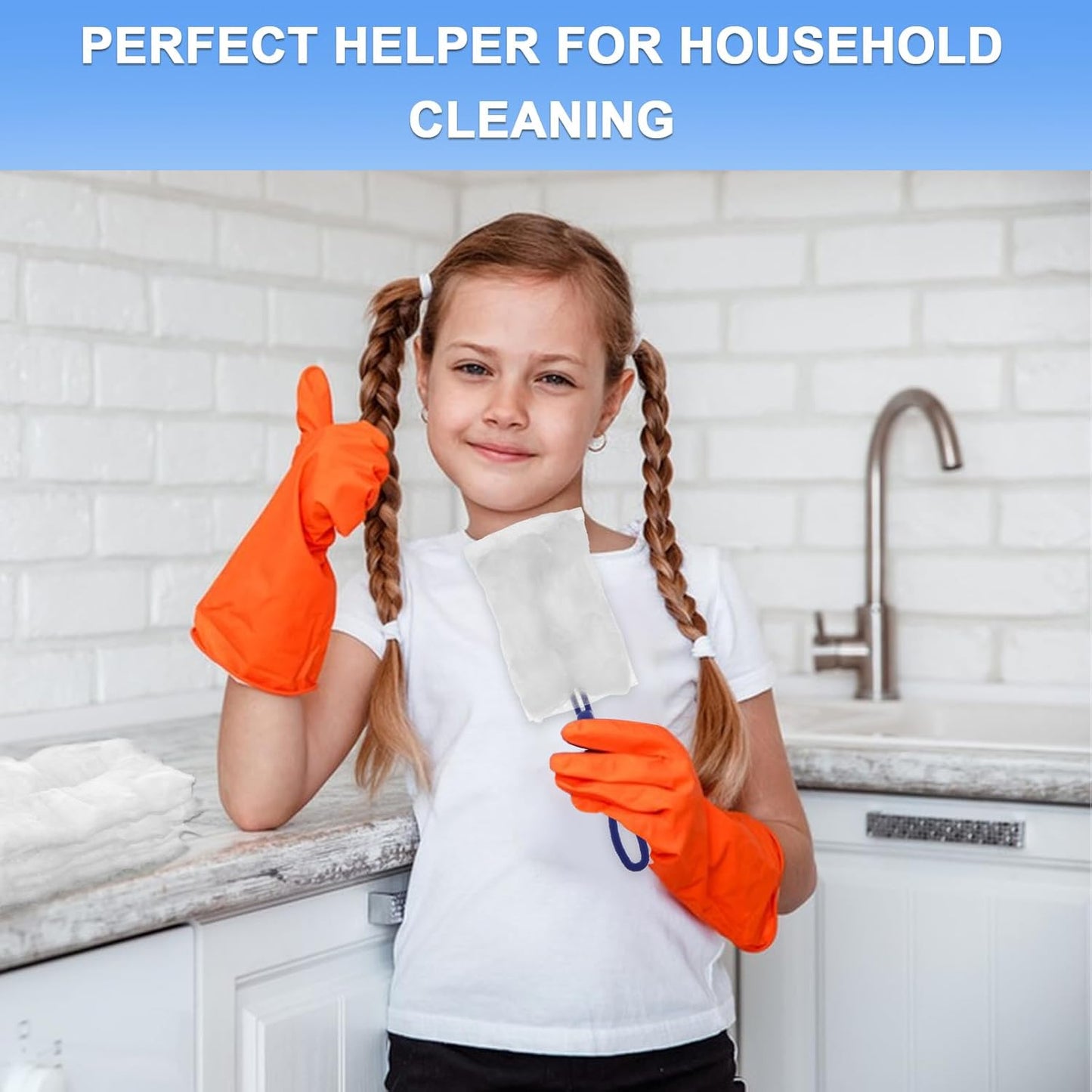 JMIATRY 100PCS Disposable Duster Refills for Swiffer Heavy Duty Duster Refills 180° Duster Refill Bulk Duster Pads with Extendable Handle Disposable Dusters for Cleaning Home Office Blinds Ceiling