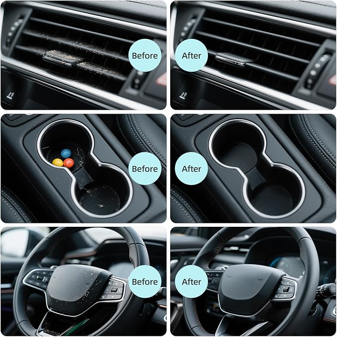 ColorCoral Car Cleaning Gel 2Pack Car Clean Putty, Universal Car Interior Cleaner Slime, Perfect Keyboard Cleaning Kit Supplies, Auto Detailing Tools Accessories, Dust Remover Gifts for Men Women