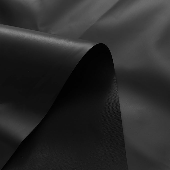 Barossa Design Black Shower Curtain Liner with 6 Magnets - Waterproof Heavy Duty PEVA Shower Liner for Bathroom, 72" x 72" Standard Size, PVC Free, Metal Grommets - Black, 72x72