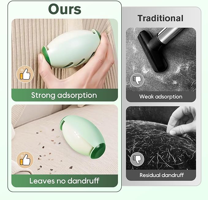 Reusable Silicone Lint Roller, 2026 Portable Lint Remover, Washable Sticky Roller Powerful Adhesion for Pet Hair and Dust Removal, Lint Roller for Home Travel Clothes Bed Sofa (Green，2pcs)
