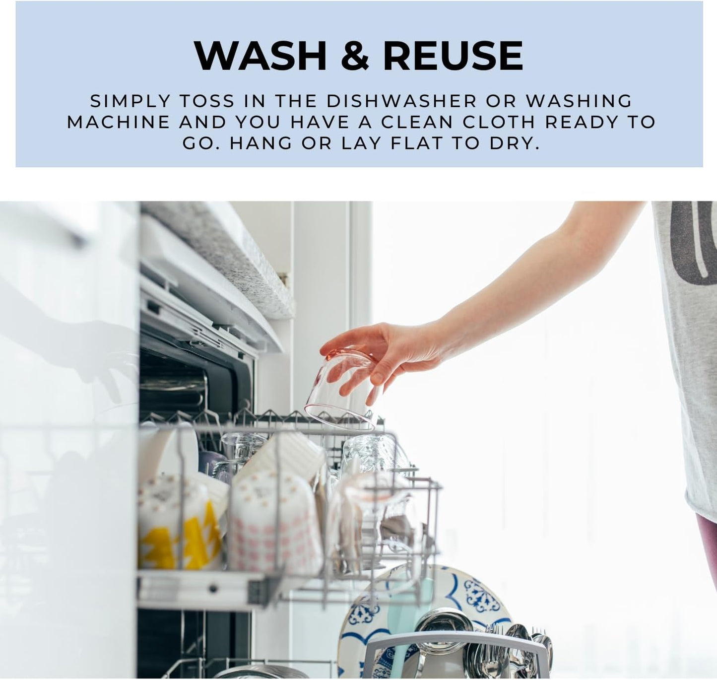 HALL & PERRY Swedish Dishcloths for Kitchen, 5-Pack, Reusable Cellulose Sponge Cloths for Kitchen & Cleaning – Eco-Friendly, Ultra-Absorbent, Quick-Drying (Cherry Red)