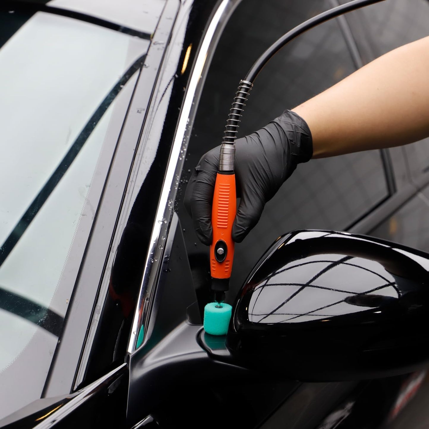 Mini Buffing Polishing Pads, 32Pcs Mini Detail Polisher Pads Use On Rotary Tools,Cordless Electric Drill, Polisher Tool for Tight Area Detailing Polishing Waxing and Sealing Glaze -HTDEPMIXUS