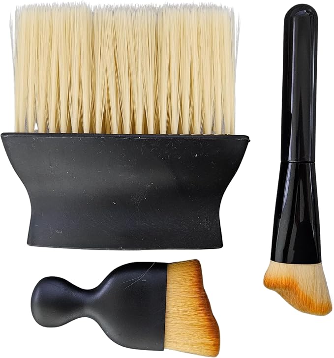 BE:Trend URBAN CAR Multi-Purpose Cleaning Brush Set – 3-Piece Detailing Kit for Cars, Miniature Models, and Figurines | Soft Bristles, Ergonomic Handle, Durable & Eco-Friendly Design