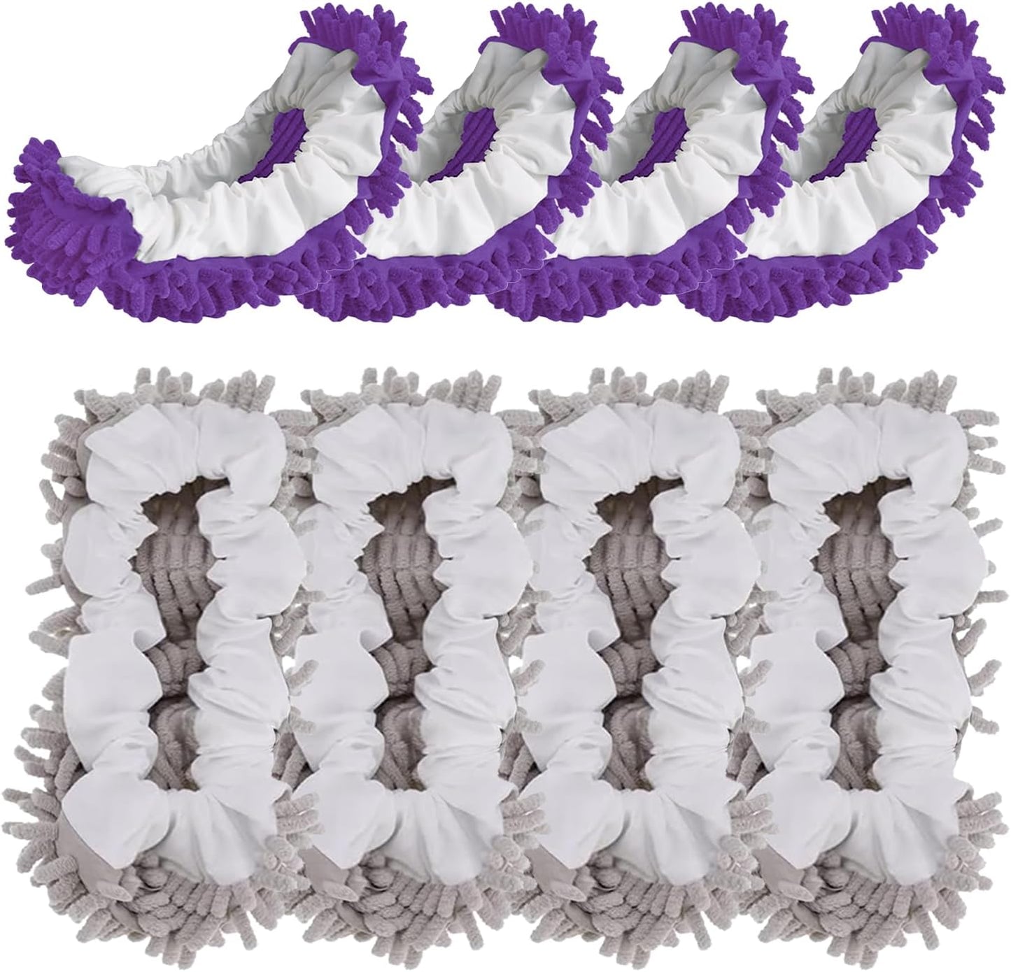 Mop Slippers Socks Floor Cleaning,Microfiber Shoe Covers dust Washable Reusable for Woman Man House Kitchen