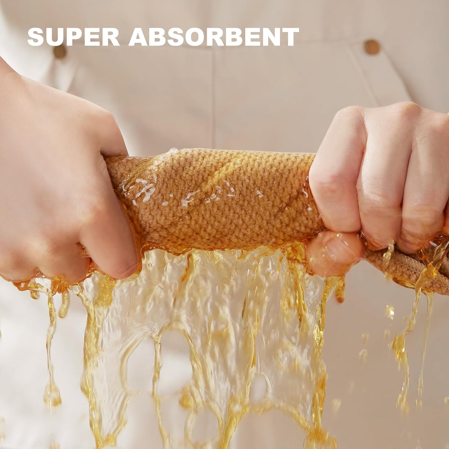 JOYMOOP Microfiber Cleaning Cloth, Soft Absorbent Cloth, Multi-Purpose Cleaning Cloth, Highly Absorbent Cleaning Rags, Lint-Free, Streak-Free Cleaning Cloths for Kitchen Home Office-3Pcs