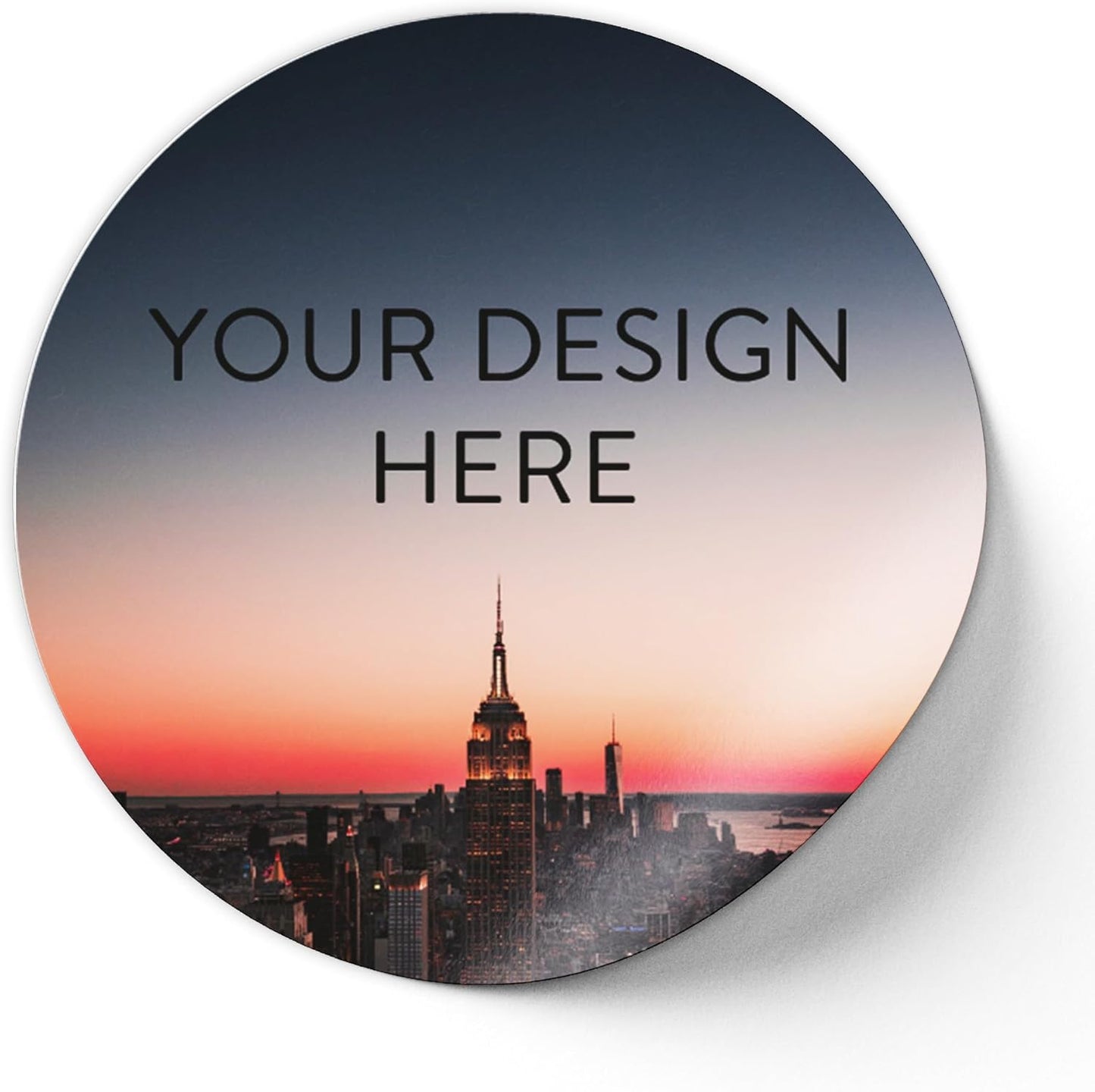 100 Custom Vinyl Stickers - Upload Your own Image, Text, Design, Logo - Personalized Logo Labels for Handmade, Packaging, Bottle, Jars, Candle, Brand Stickers (City, 6x6)