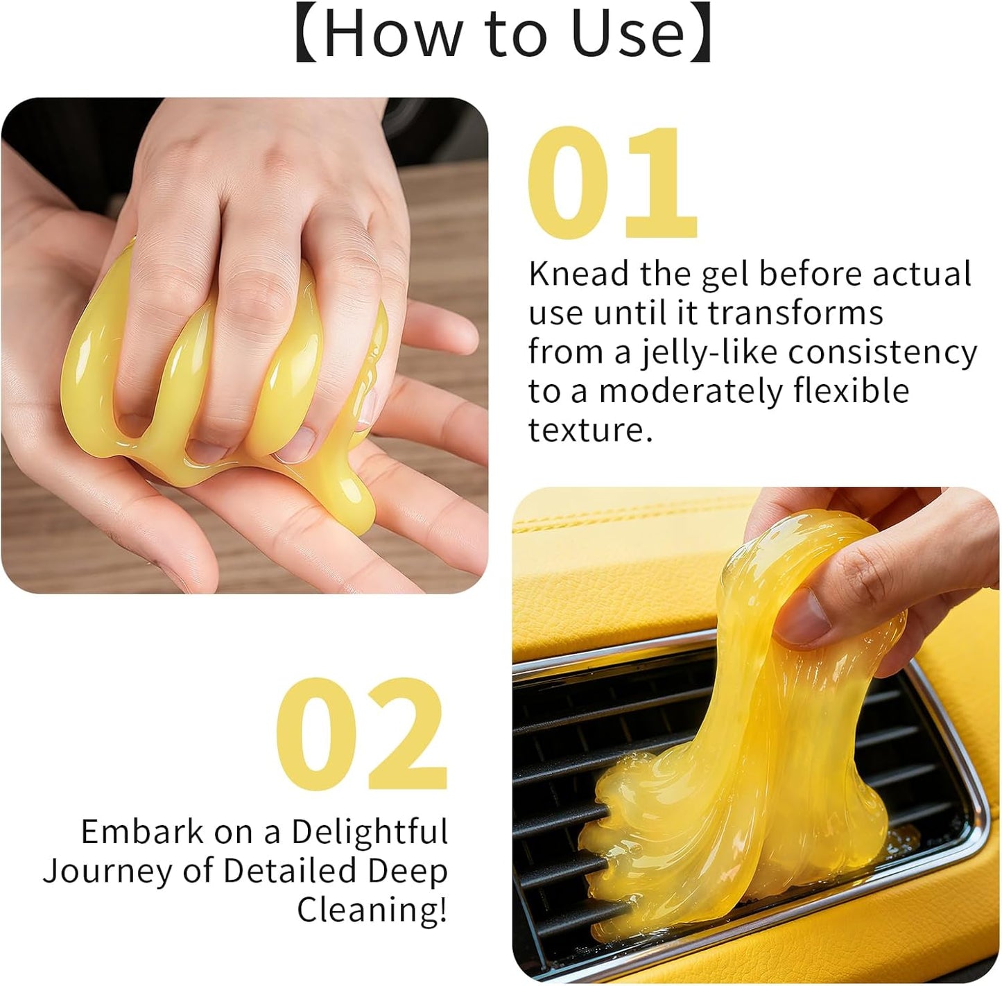 ASFSKY Car Cleaning Gel (Purple,Lavender) Cleaning Putty Universal Dust Cleaning Car Interior Cleaner Keyboard Dust Remover Car Slime Gifts for Men Women Girl（1 Pack）