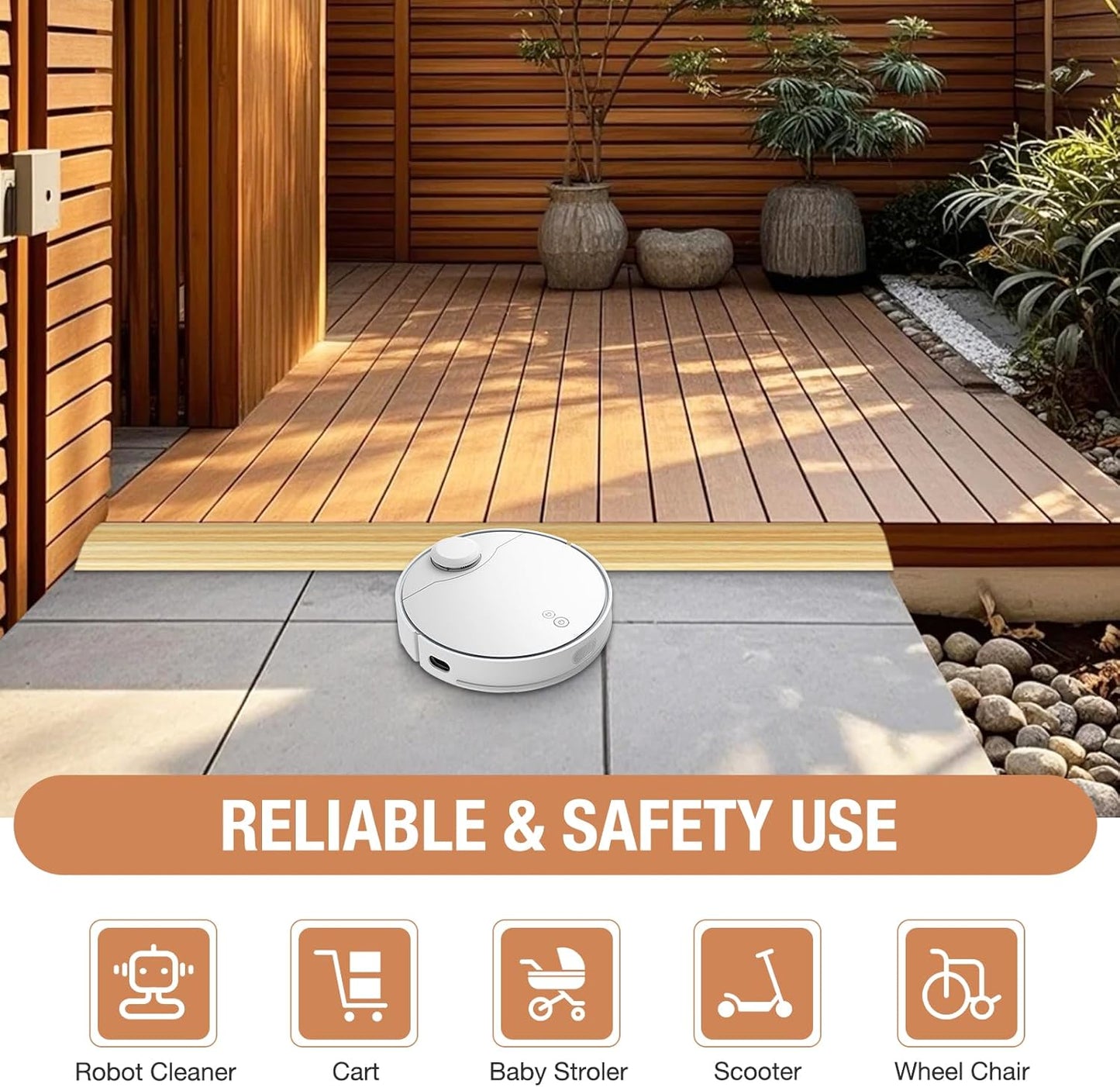 Floor Transition Strip Self Adhesive Vinyl Door Threshold for Doorways Carpet Edging Trim Overlap Edge Reducer for Laminate Floor, Carpet, Tile (Light Yellow Wood Grain, 2/5" to 3/5", 3.3Ft)