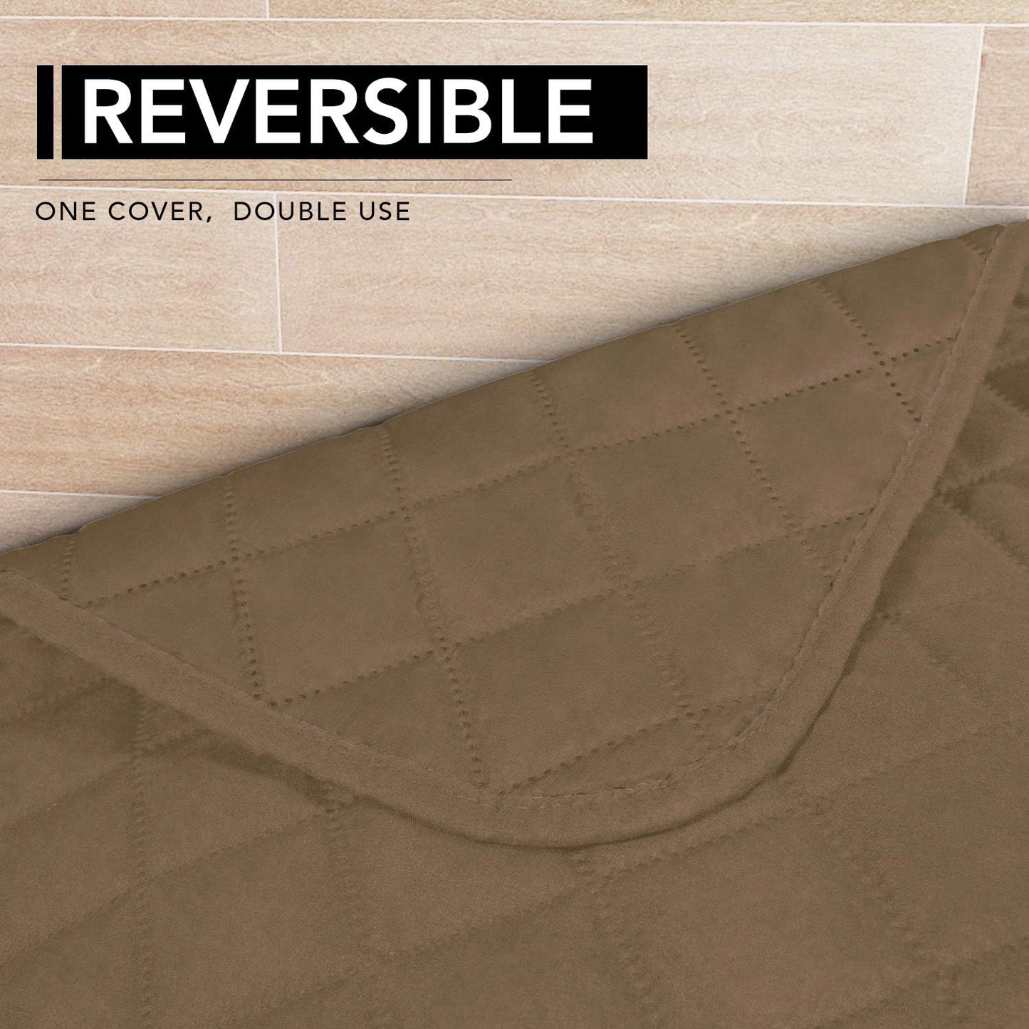 Easy-Going Sectional Couch Covers for Dogs L Shape Sofa Cover Reversible Sofa Slipcover Chaise Lounge Cover Furniture Protector Cover for Pets Dog Cat (42 x 68 inches, Camel/Camel)