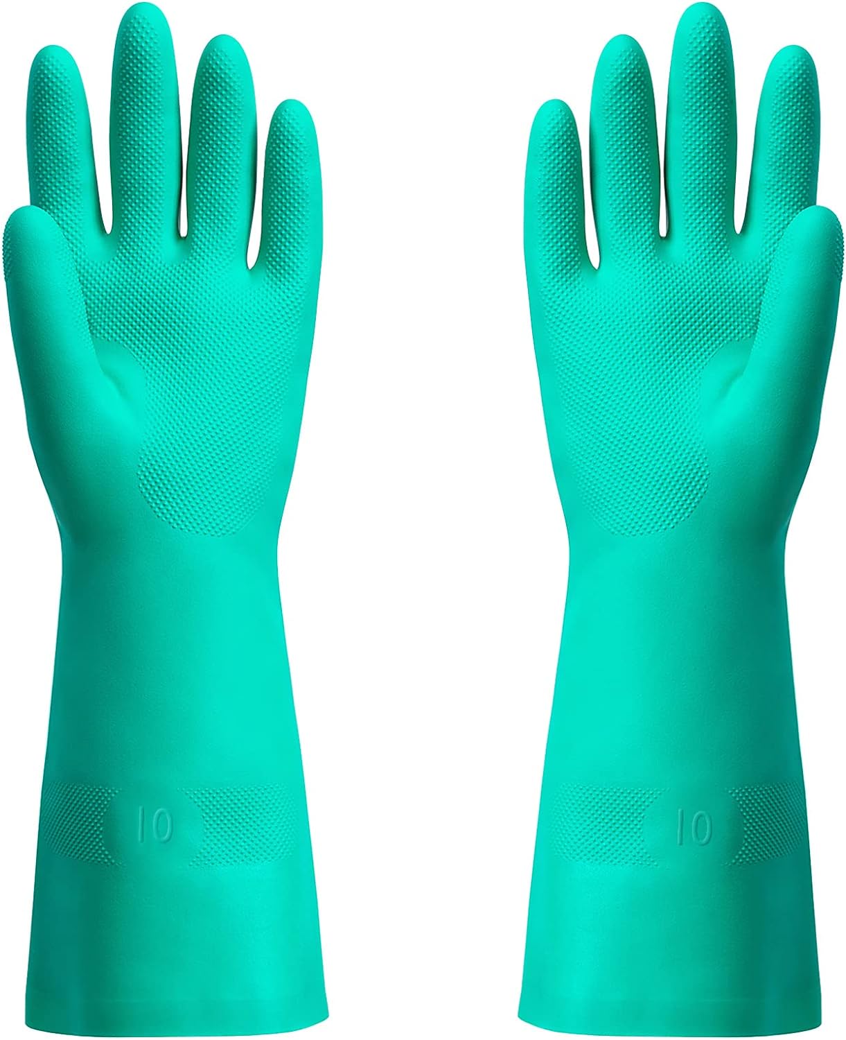 ThxToms Chemical Resistant Nitrile Gloves,Resist Household Acid, Alkali, Solvent and Oil, Latex Rubber Free, 1 Pair Extra Large