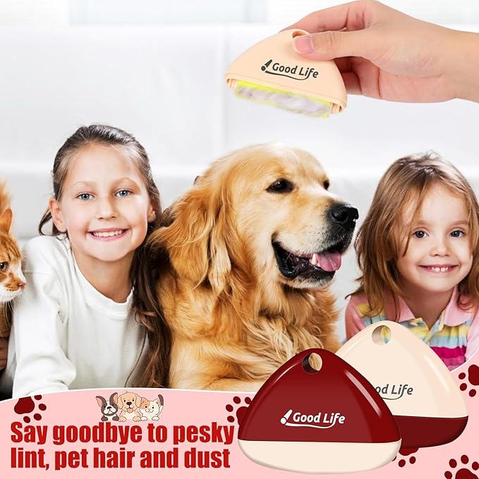 4 Pack Reusable Lint Roller Portable Mini Lint Remover Cat Pet Hair Rollers Travel Size Sticky Cleaner Dog Hair Remover for Clothes Washable Gel Lint Roller Ball