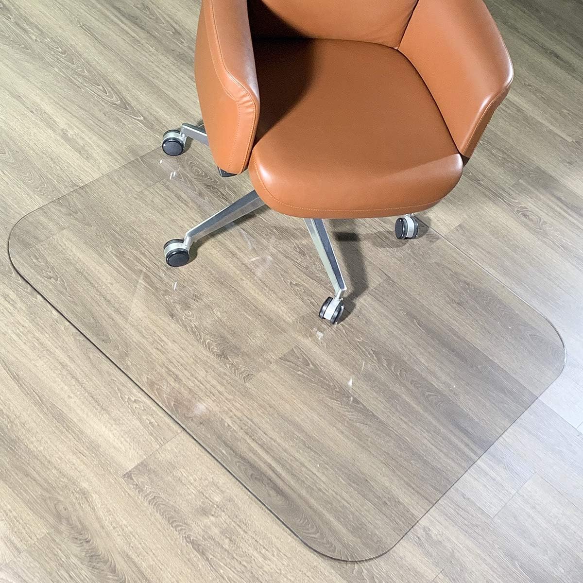 3Pack Crystal Clear 1/5" Thick 47" x 35" Heavy Duty Hard Chair Mat, Can be Used on Carpet or Hard Floor