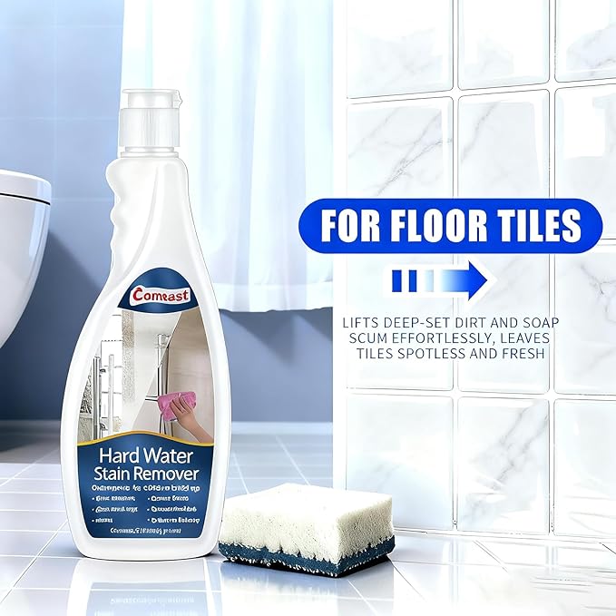 Hard Water Stain Remover, Shower Glass & Shower Door, Toilet Bowl Cleaner, for Calcium Build Up,Meet All Household Cleaner Needs 16 oz(600 grams)