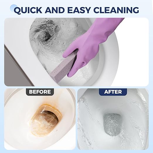 21 Pack Pumice Stone for Toilet Bowl Cleaning, Powerfully Cleans Hard Water Rings, Suitable for Cleaning Toilet, Bathtubs, Pool, Sinks and Grill