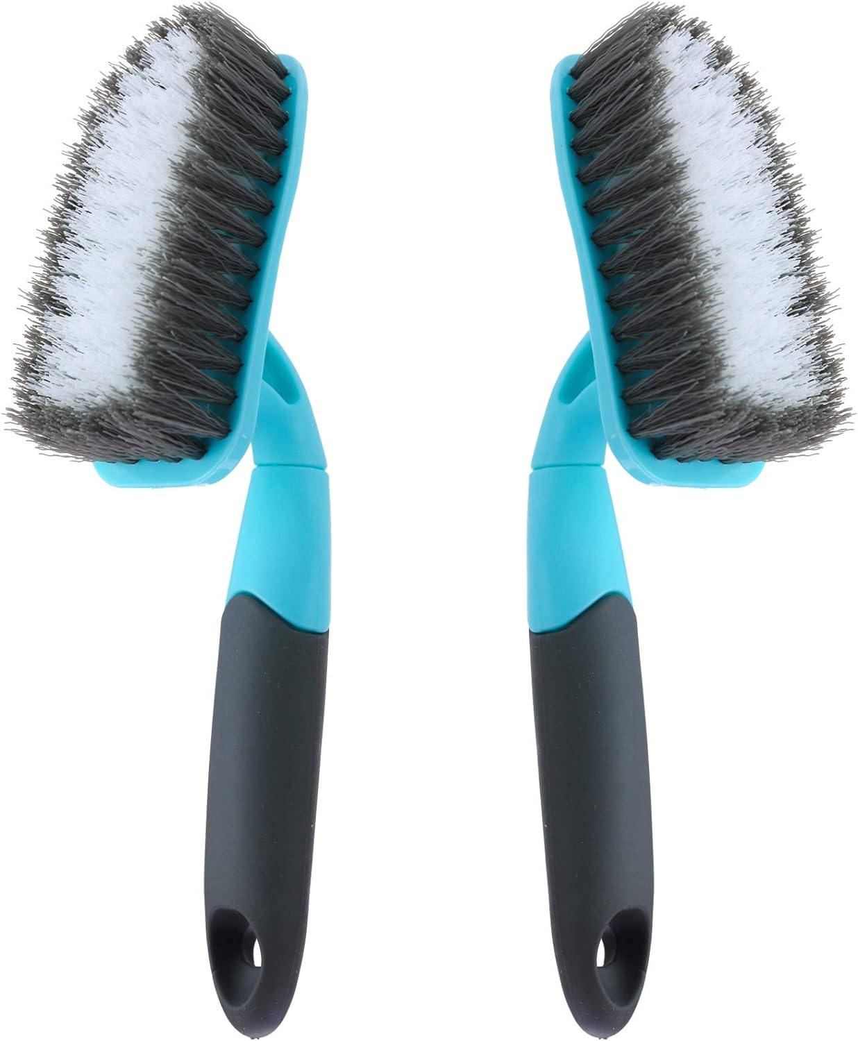 2-Pack Scrub Brush for Cleaning with Long Handle, Medium Firm Brush Bathroom Cleaning Supplies and Bathtub Cleaner and Shower Cleaning, Multi-Scene Use for Kitchen or Carpet