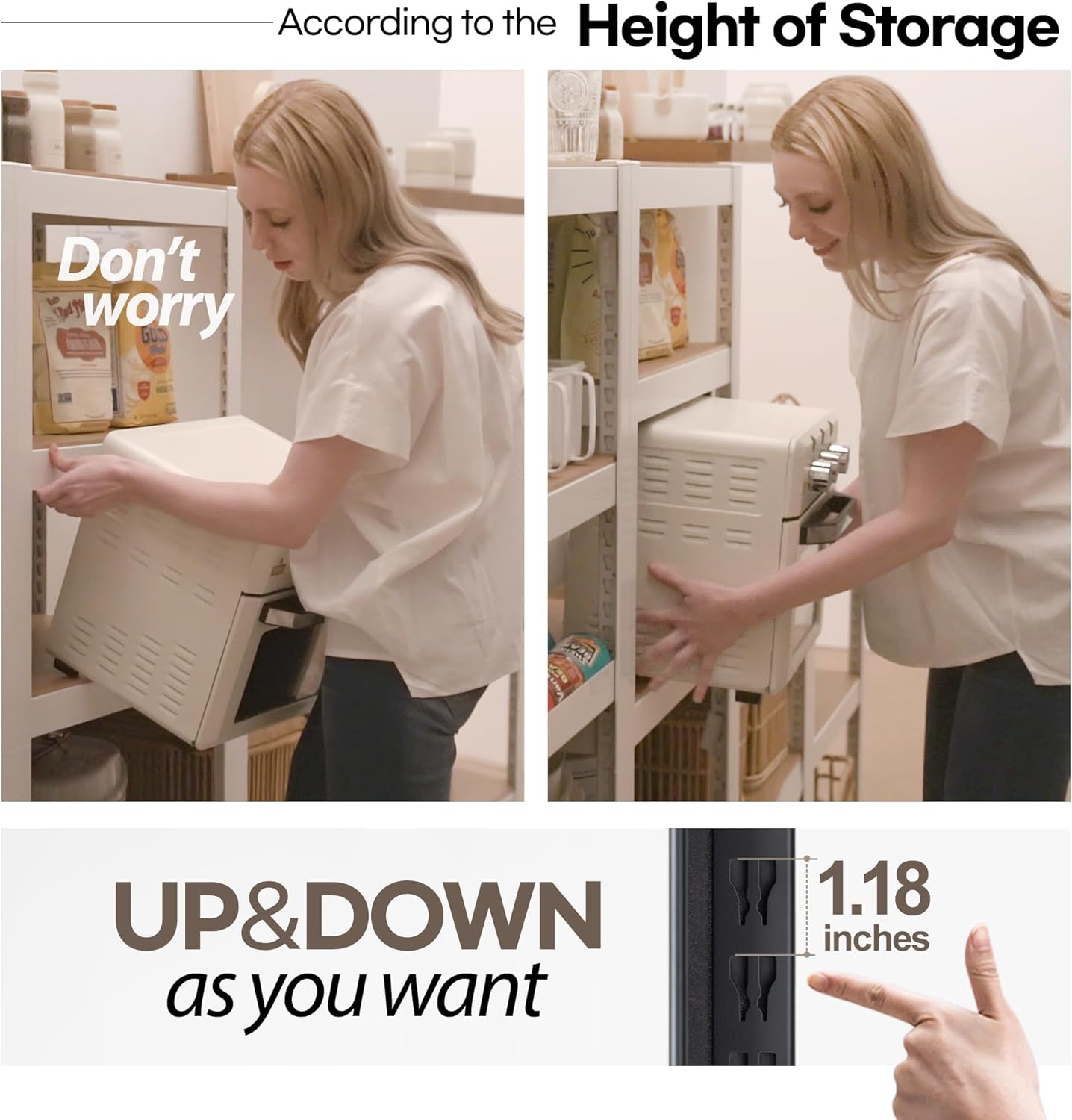 HOMEDANT House Black 5-Tier Laminated Metal Shelving Unit Adjustable Storage Utility Rack Heavy Duty Shelves Organization Shelf Kitchen Garage Pantry Closet 1Pack