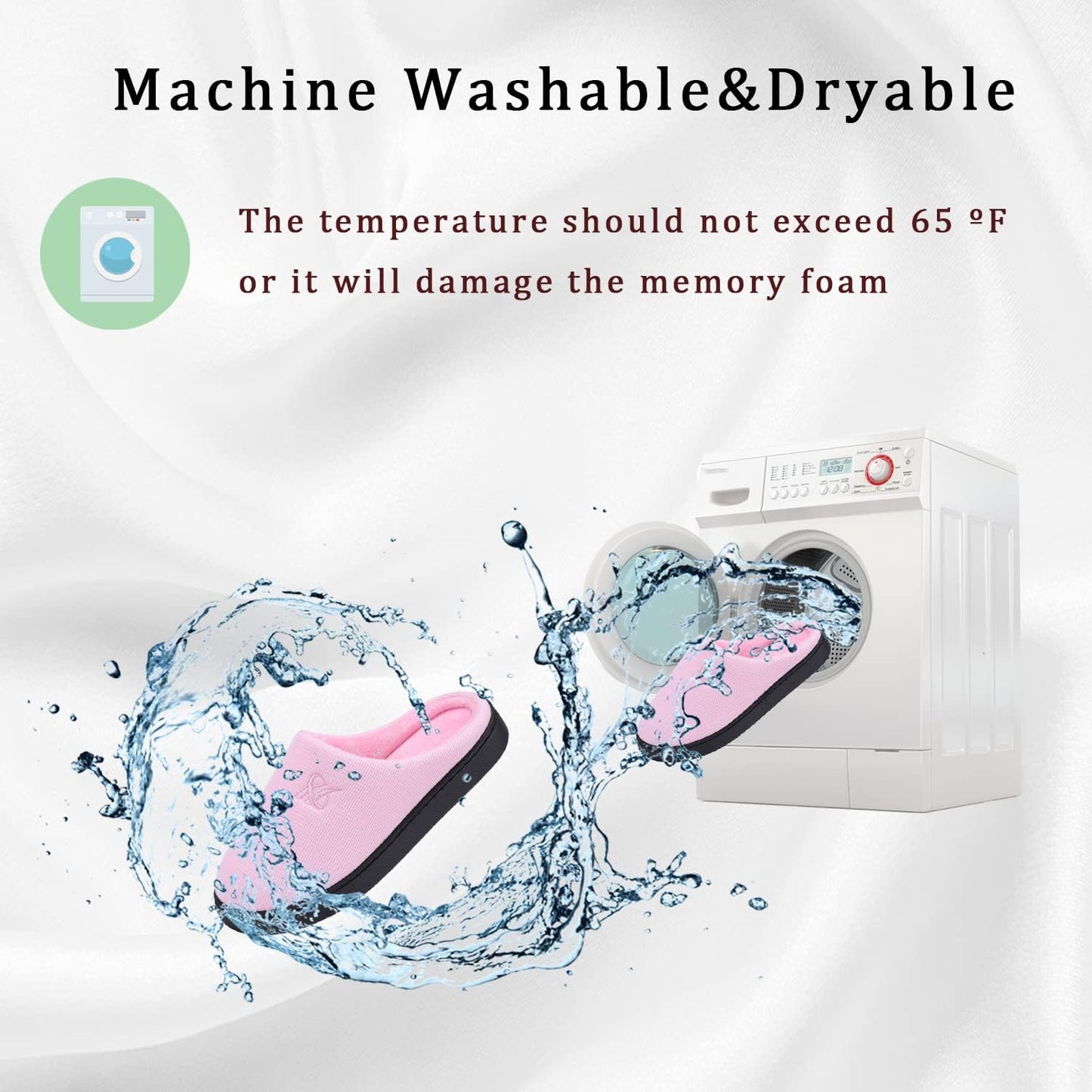 Memory Foam Slippers for Women's and Men's Casual House Shoes