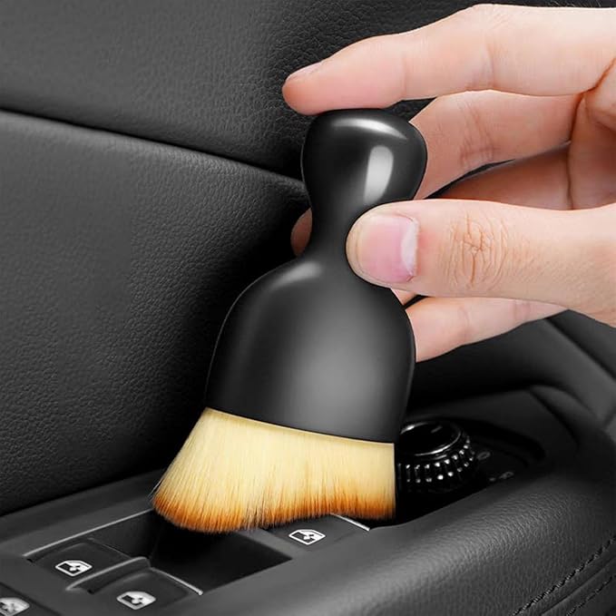 6Pcs Car Interior Cleaning Soft Brushes, Car Interior Beauty Brush,Car Interior Dusting Brush,Suitable for Cleaning Car Interior or Exterior,Air Conditioning Vents, Leather