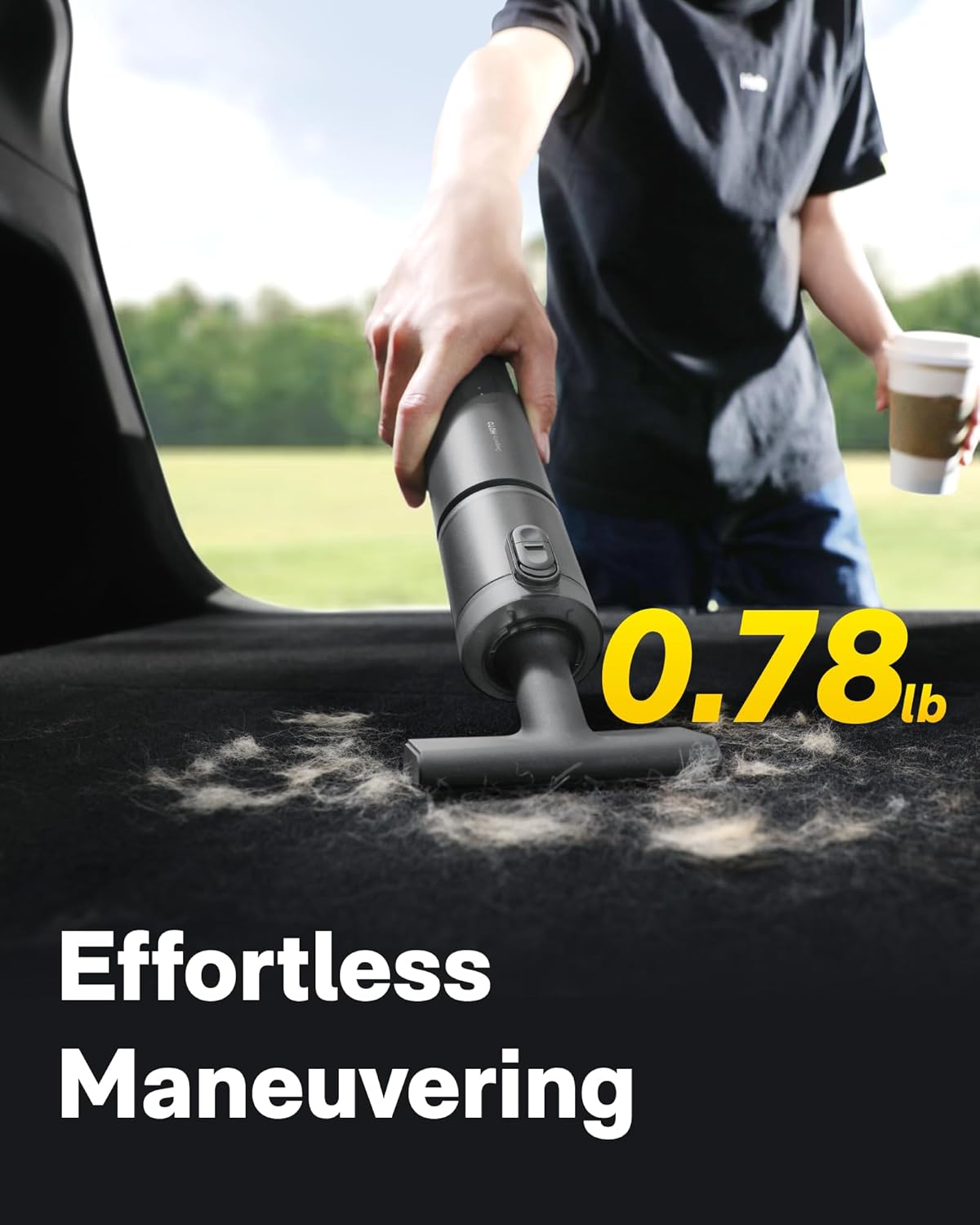 HOTO Handheld Car Vacuum Cleaner Cordless, 4-in-1 Portable Mini Vacuum with 20000Pa Strong Suction, Electric Compressed Air Duster Blower for Car, Desk, Computer, Keyboard, Home, Office Cleaning