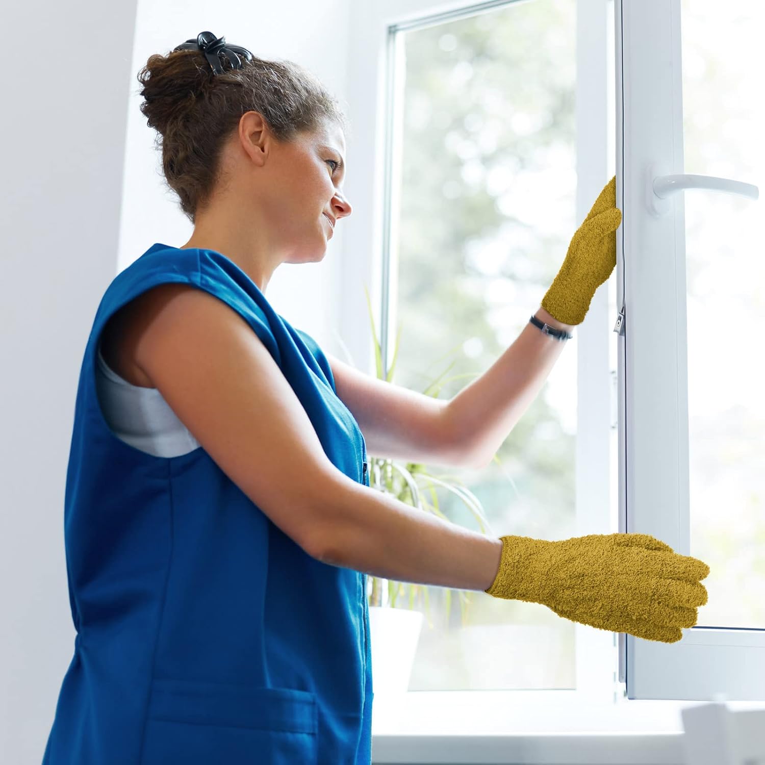 Patelai Microfiber Plant Dusting Gloves - Thumbnail 2
