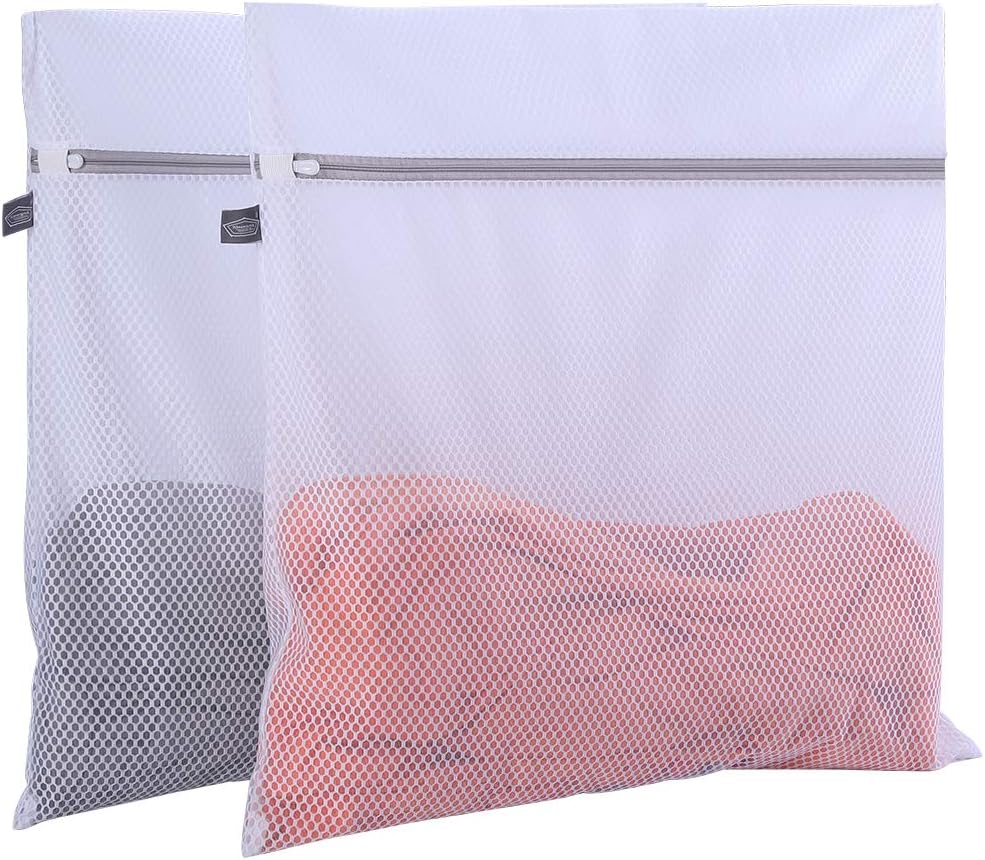 Kimmama Oversize Laundry Bags Mesh Wash Bags, Large Delicates Bag for Washing Machine, Jumbo Laundry Sack for Washing Delicates, Big Clothes, Bed Sheet, Bedcover, Blanket, Curtain, Stuffed Animal Toys