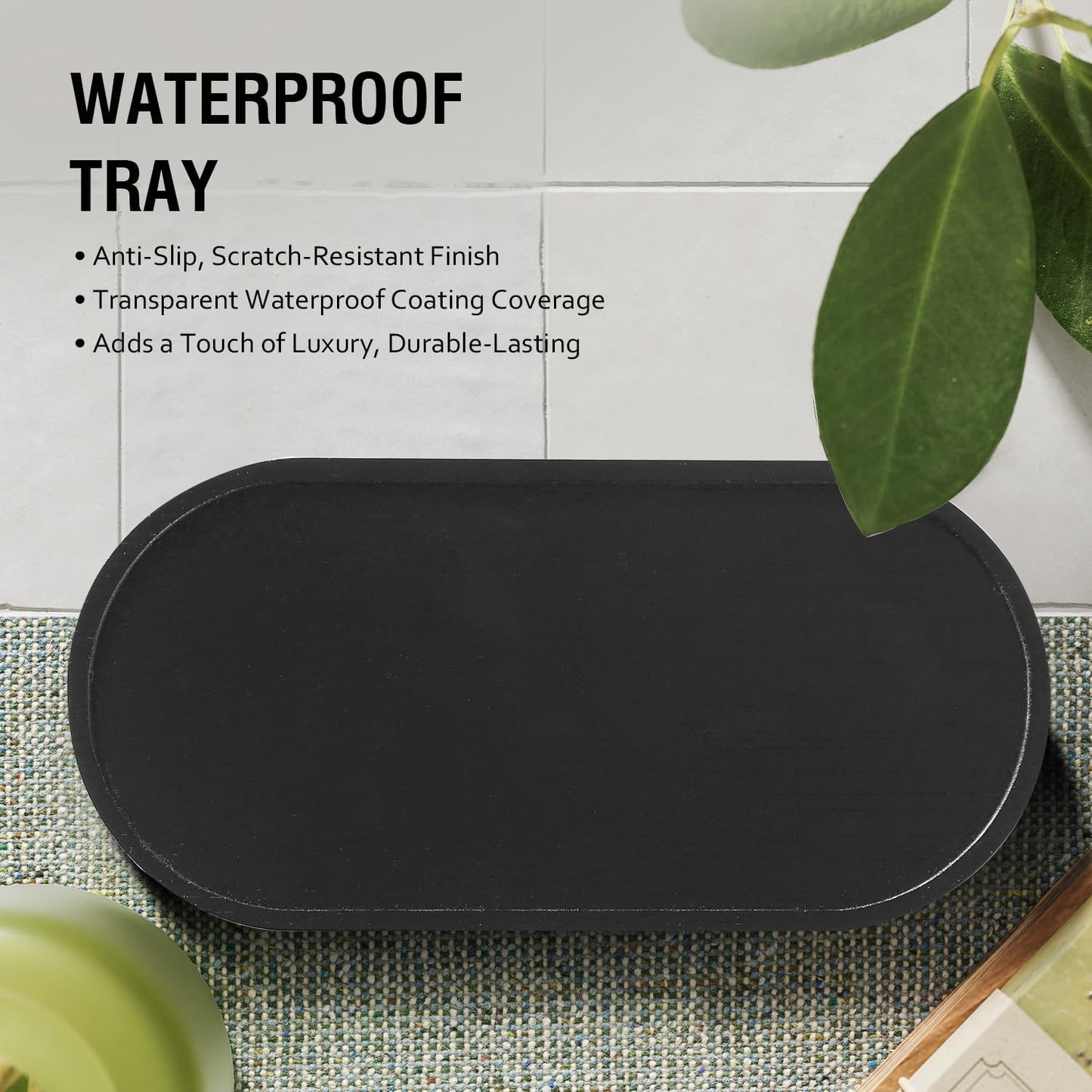 MOMEEMO Glass Soap Dispenser with Stainless Steel Pump, Contains Lotion Dispenser, Hand Soap Dispenser & Tray. (Black & White)