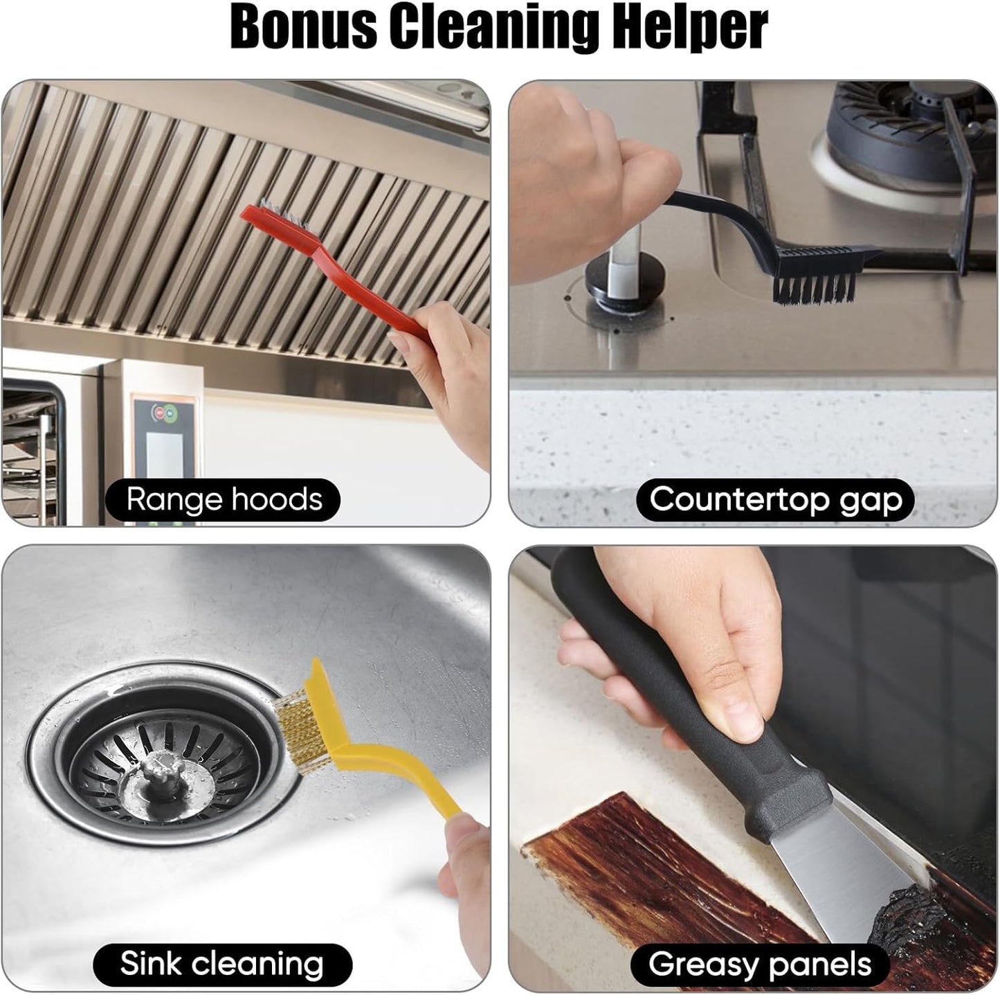 Crevice Cleaning Brush,12 Pcs Cleaning Supplies Cleaning Brush Tools,Hard Bristle Cleaning Brushes for Household Use Bathroom Tiles Kitchen Corner,Sink,Teapot, Bottle,Blender Practical and Durable