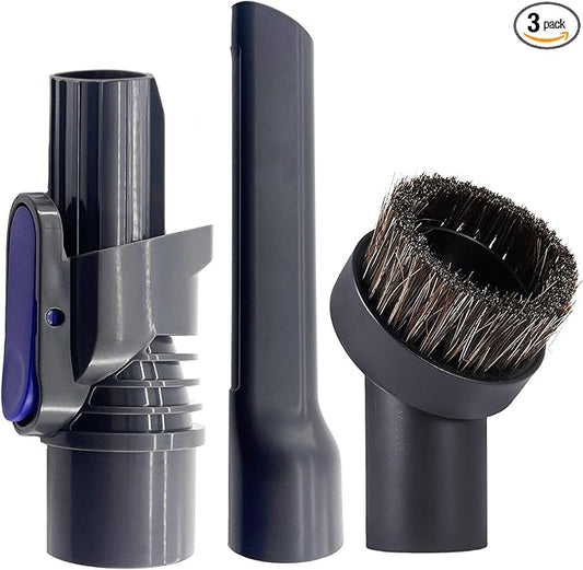 IX141 Pet Cordless Stick Vacuum Replacement for Shark IX141 IZ363HT IZ361H IZ462H IZ483H IZ362H IX140 IZ140 IX142 IZ162H,1.25" Horse Hair Brush Attachment Crevice Tool Adapter for D-Shaped Vacuum