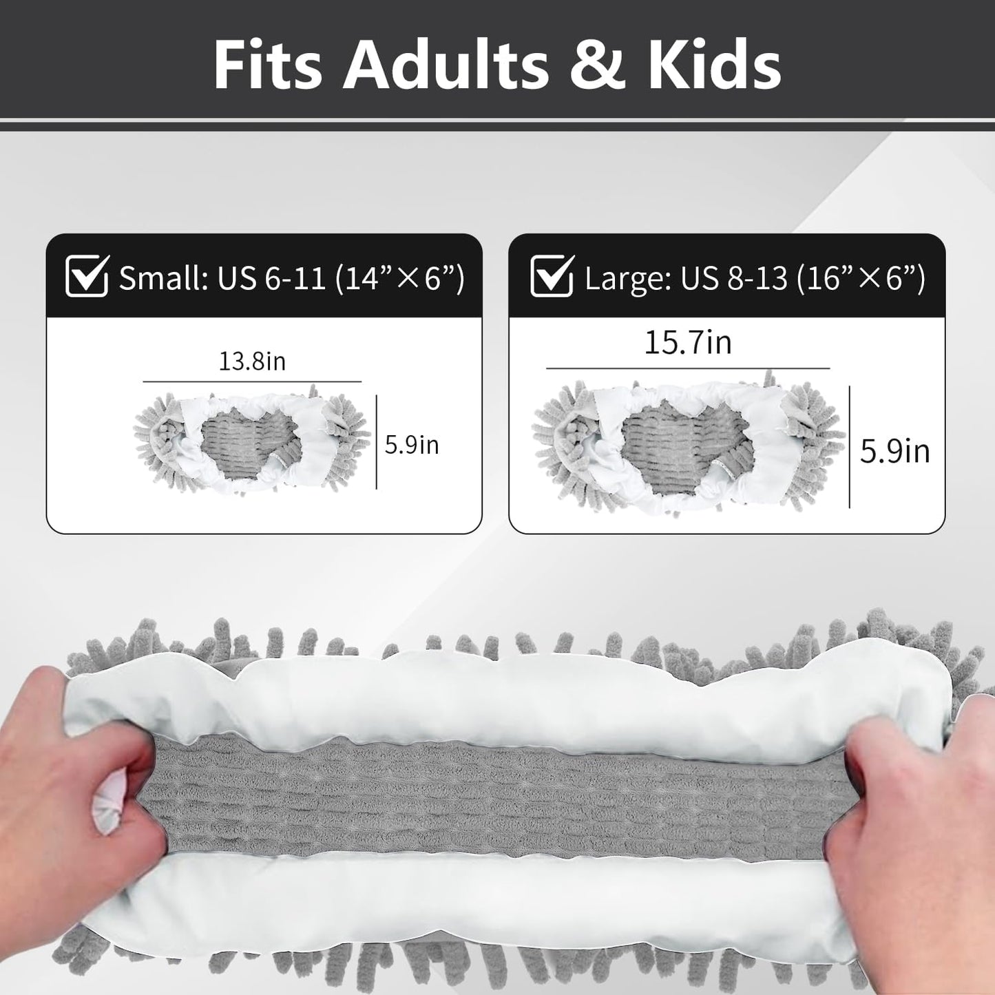 Mop Slippers Socks Floor Cleaning,Microfiber Shoe Covers dust Washable Reusable for Woman Man House Kitchen