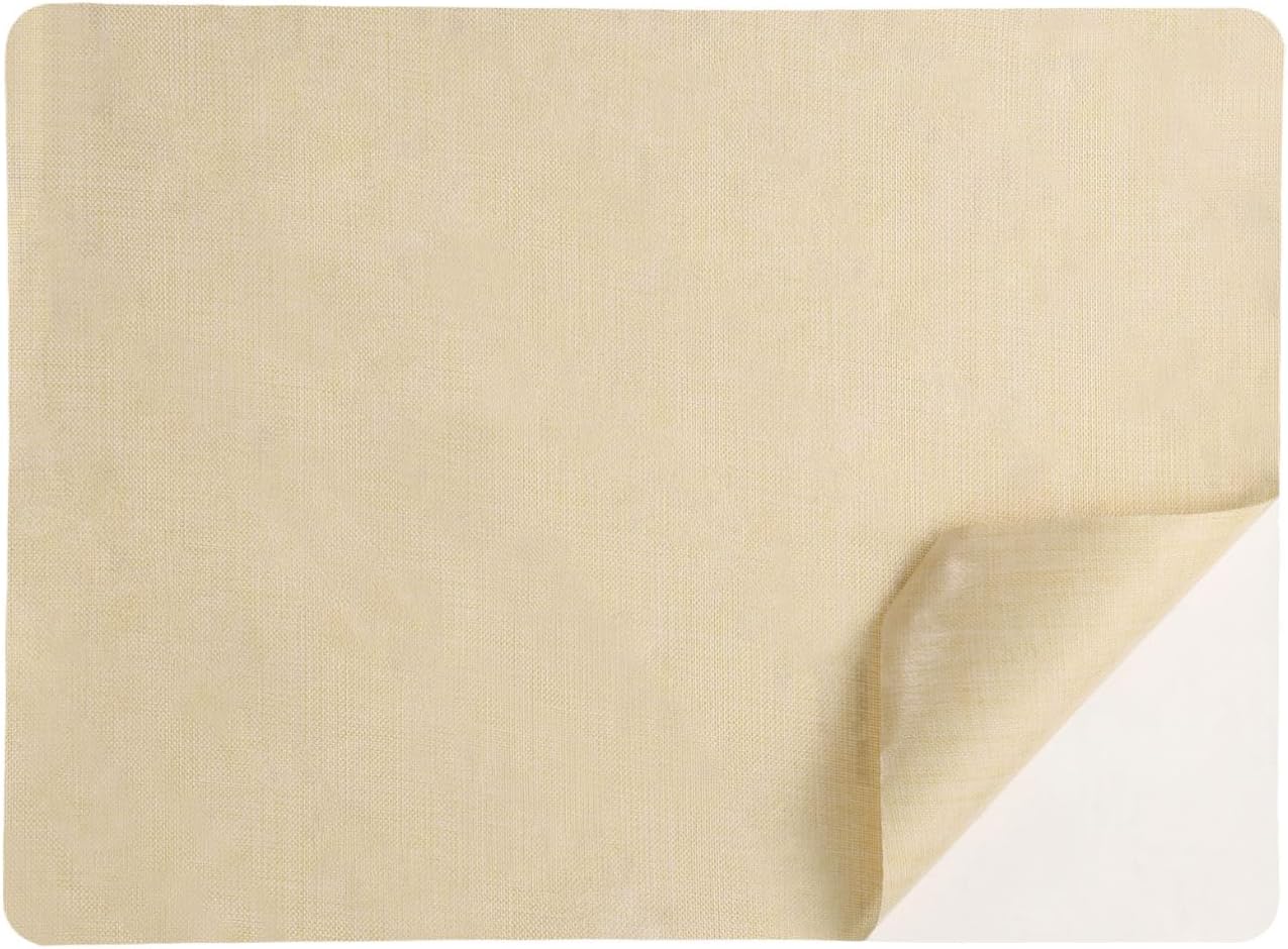 PATIKIL Linen Repair Patch, 8 x 11 Inch Self-Adhesive Linen Fabric Repair Patches for Sofa Couch Clothes Handbag Tents Car Seats Furniture, Light Beige