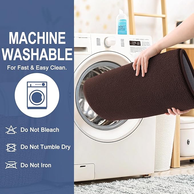OLANLY Thick Memory Foam Bath Mat Rug 30x20, Extra Soft Absorbent Bathroom Rug, Quick Dry Bath Mats, Non-Slip, Machine Washable Carpet for Bathroom, Tub and Shower, Home Decor Accessories, Brown